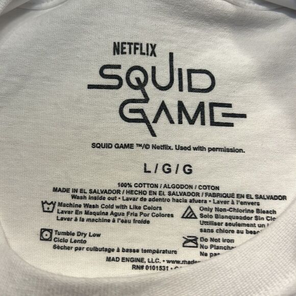 Netflix Squid Game T-shirt NWT- Men Large - Picture 4 of 5